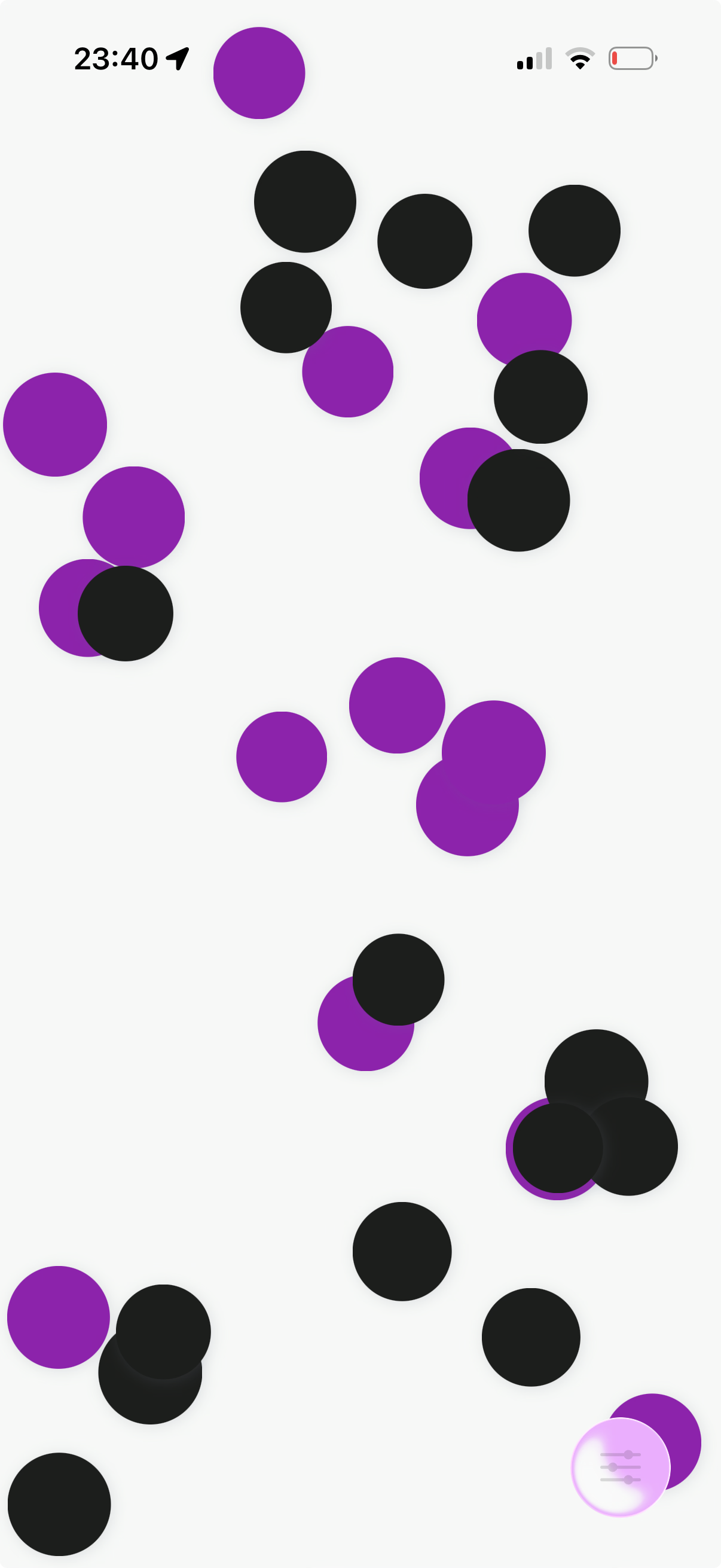 Baby Dots light theme with colorful bouncing dots